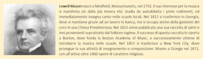 Breve biografia di Lowell Mason