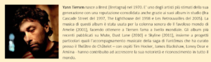 Tiersen, Yann - Biografia breve